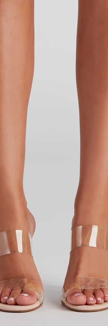 Coast Is Clear PVC Block Mules