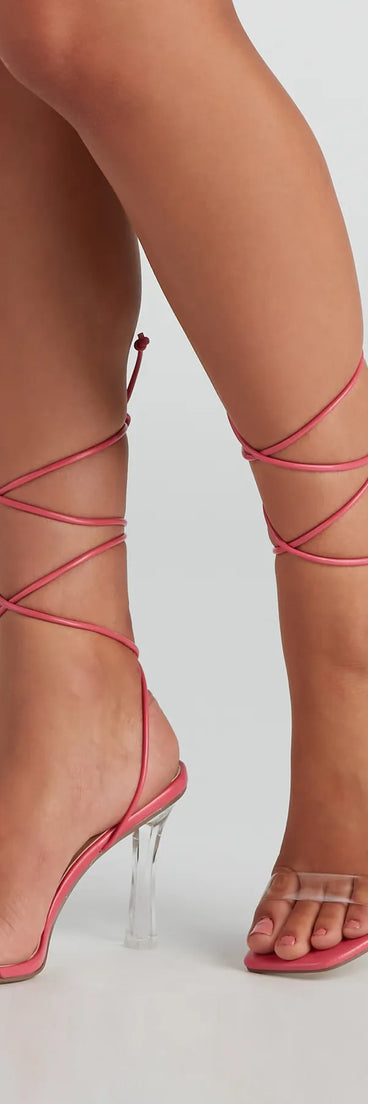 Living That Fab Life Clear Heels