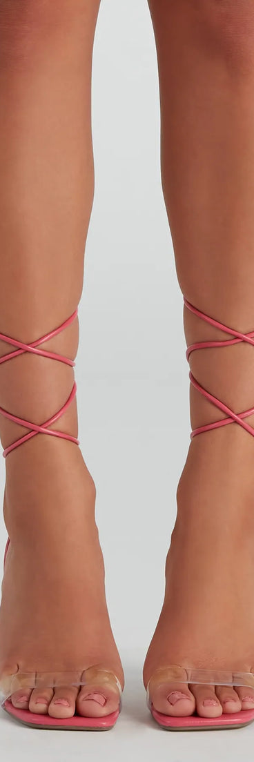 Living That Fab Life Clear Heels