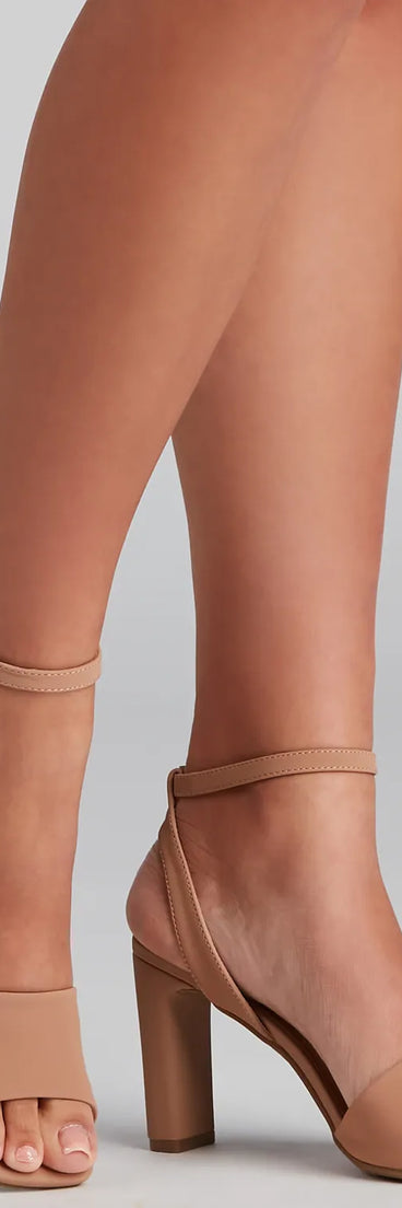 Business Or Pleasure Nubuck Block Heels