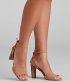 Business Or Pleasure Nubuck Block Heels