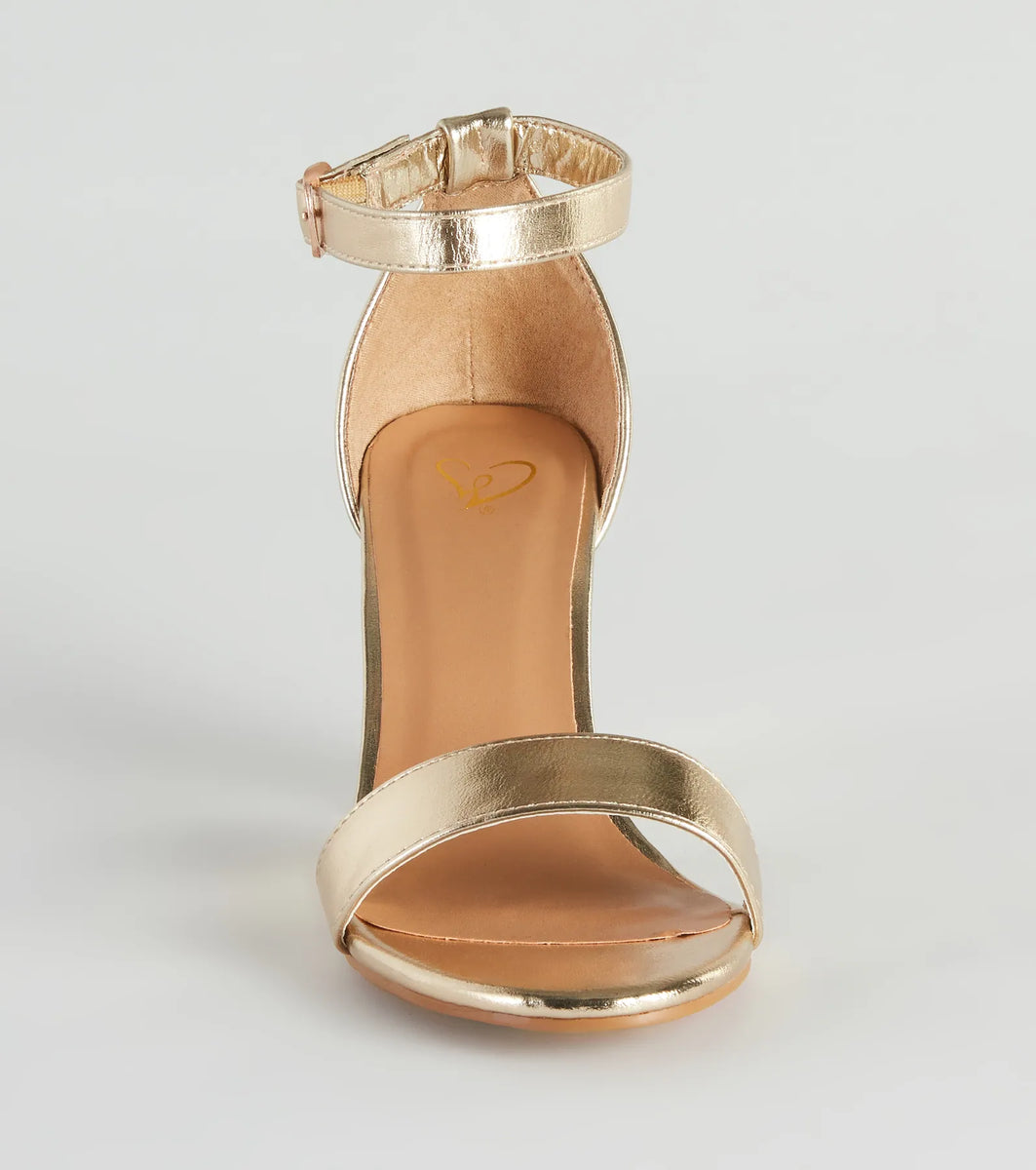 Star Struck Metallic Block Heels & Windsor