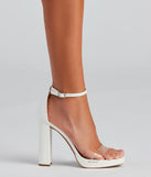 Major Trendsetter Faux Leather Platform Heels
