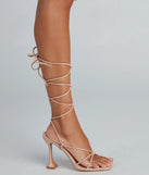 All That Glamour Faux Leather Heels