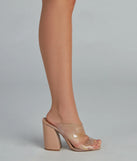 Catching Glances PVC Block Mules