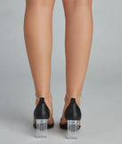 Crystal Clear Lucite Heels