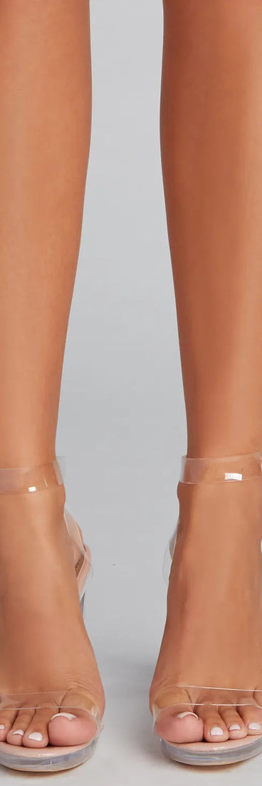 Daring Diva PVC Block Heels