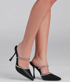 Elevated Glamour Rhinestone Detail Pumps
