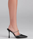 Elevated Glamour Rhinestone Detail Pumps