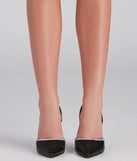 Elevated Glamour Rhinestone Detail Pumps