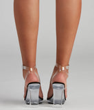 Clear Steps PVC Lucite Block Heels