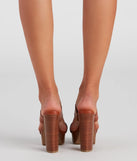 Stack Up Dual Strap Platform Mules