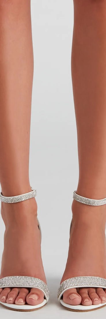 Pop Of Sparkle Rhinestone Heels