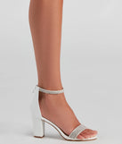 Pop Of Sparkle Rhinestone Heels