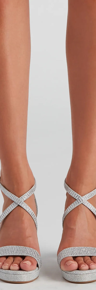 Follow The Glitter Block Heels