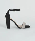 Sparkling Beauty Rhinestone Block Heels
