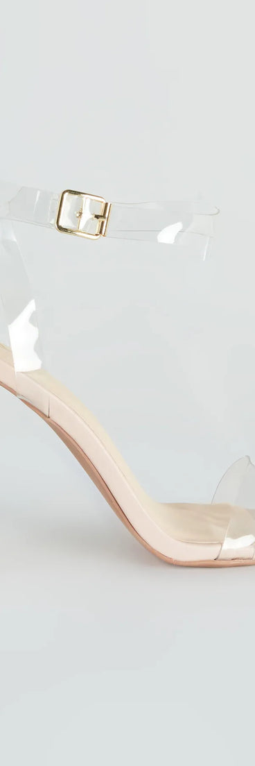 On The Scene Rhinestone Block Heels