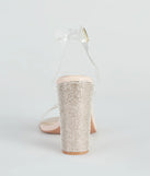 On The Scene Rhinestone Block Heels