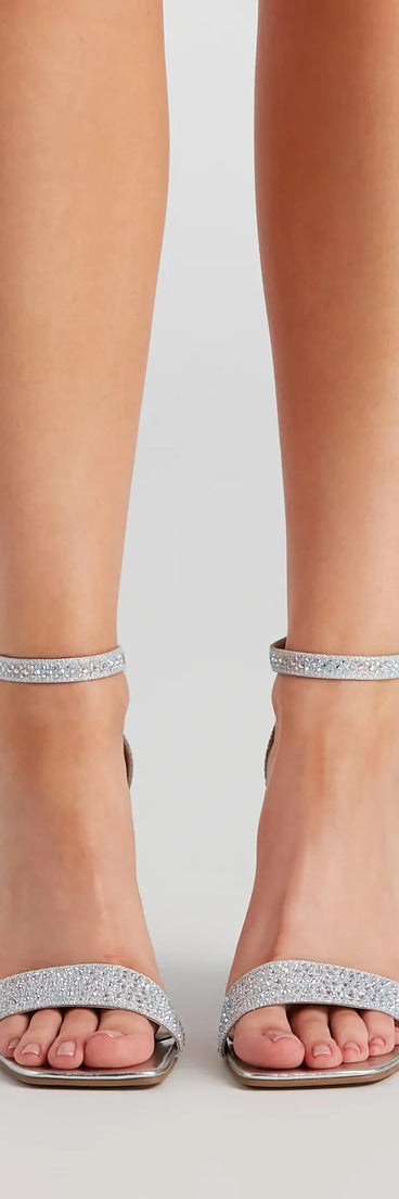 Sparkle Season Rhinestone Block Heels