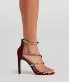 Wrapped In Rhinestone Stiletto Heels