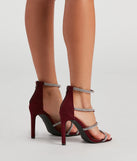 Wrapped In Rhinestone Stiletto Heels