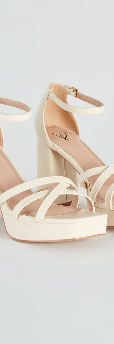 Trendy Essential Caged Platform Heels