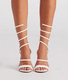 Turn It Up Spiral Strap Block Heels