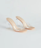 A Touch Of Chic Clear-Heel Mules