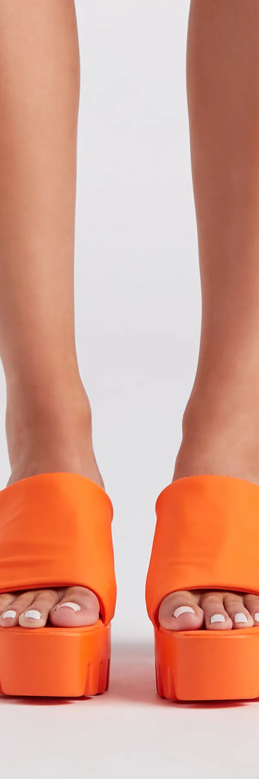 Trendy Girl Era Chunky Platform Mules