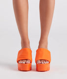 Trendy Girl Era Chunky Platform Mules