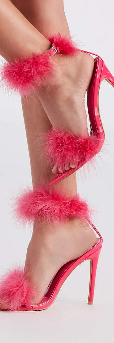Feather Princess Marabou Stiletto Heels