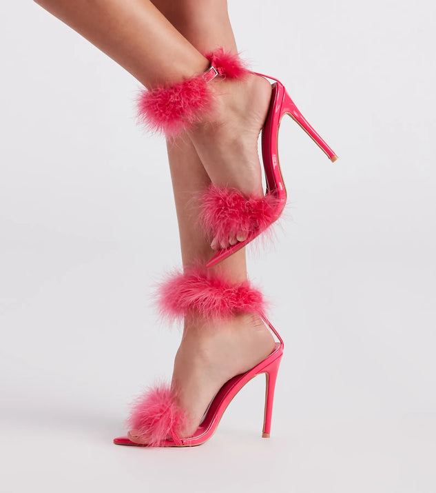 Feather Princess Marabou Stiletto Heels Windsor