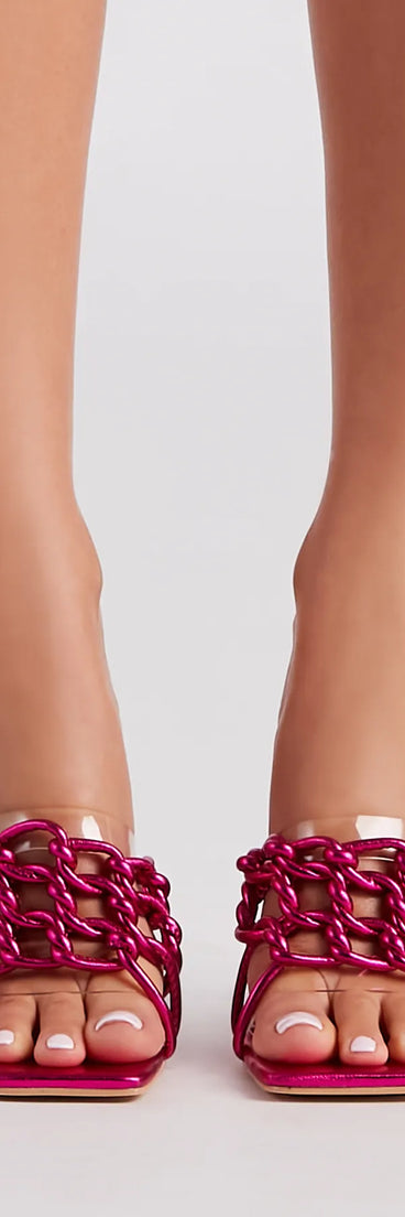 Forever Trendsetter Metallic Stiletto Mules