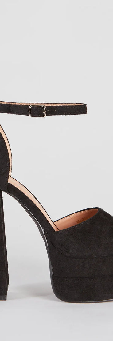 Vivid Color Gemstone Floral Platform Heels