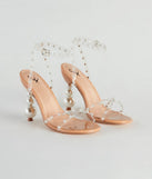 Under The Sea Jewel Faux Pearl Heels