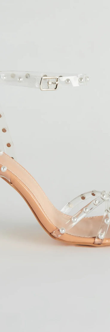 Under The Sea Jewel Faux Pearl Heels