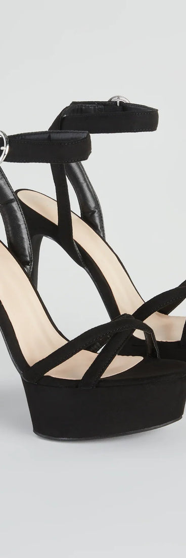 Draw Attention Platform Stiletto Heels