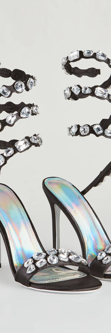 I Like Big Gems Spiral Stiletto Heels