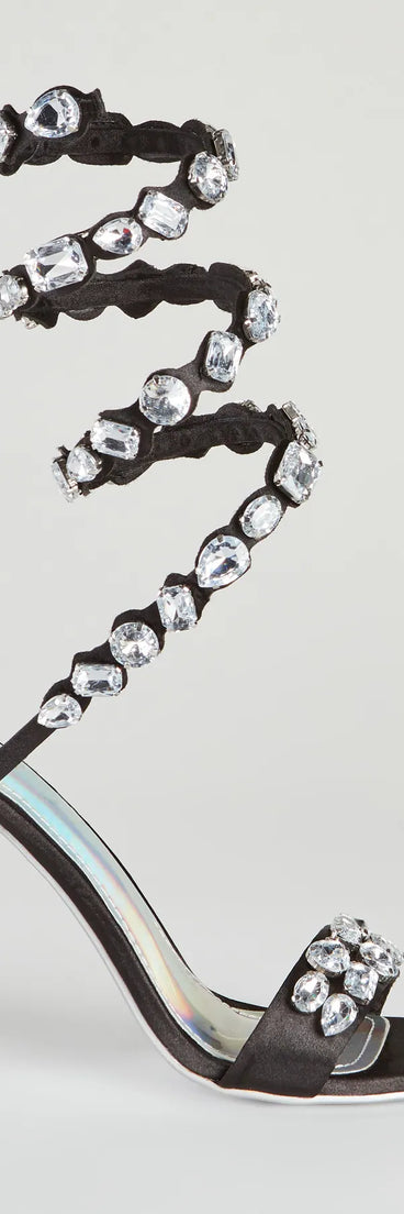 I Like Big Gems Spiral Stiletto Heels