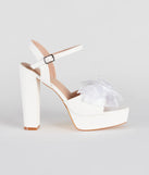 Gorgeous Statement Bow Platform Heels