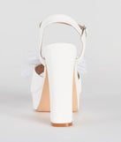 Gorgeous Statement Bow Platform Heels