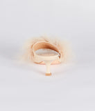 Diva Cutie Marabou Kitten Heel Mules