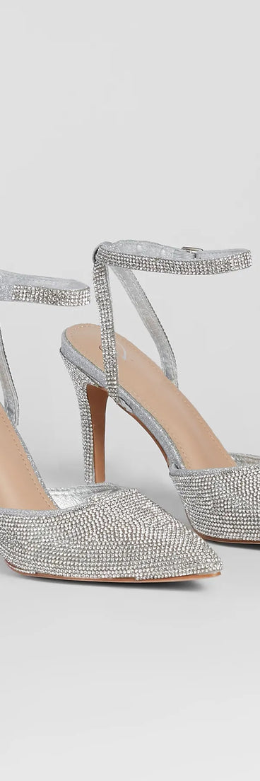 Here For The Glamour Rhinestone Stiletto Pumps
