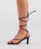 Stylish Moves Lace-Up Strappy Block Heels