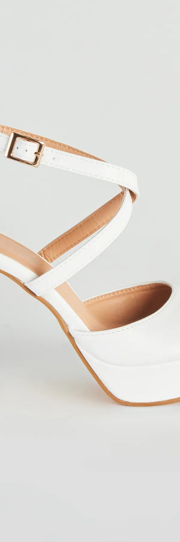 Signature Style Platform Block Heel Pumps