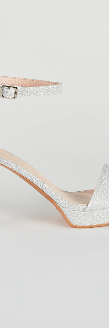 Shine Endeavors Glitter Platform Heels