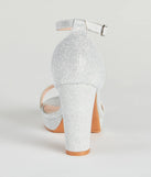Shine Endeavors Glitter Platform Heels