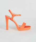 Real Style Faux Leather Platform Heels