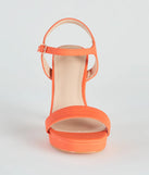 Real Style Faux Leather Platform Heels