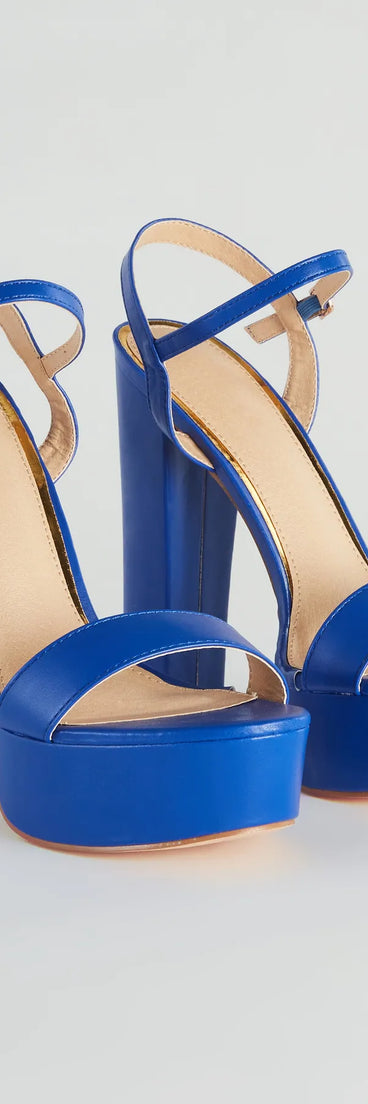 Daring And Chic Platform Block Heels